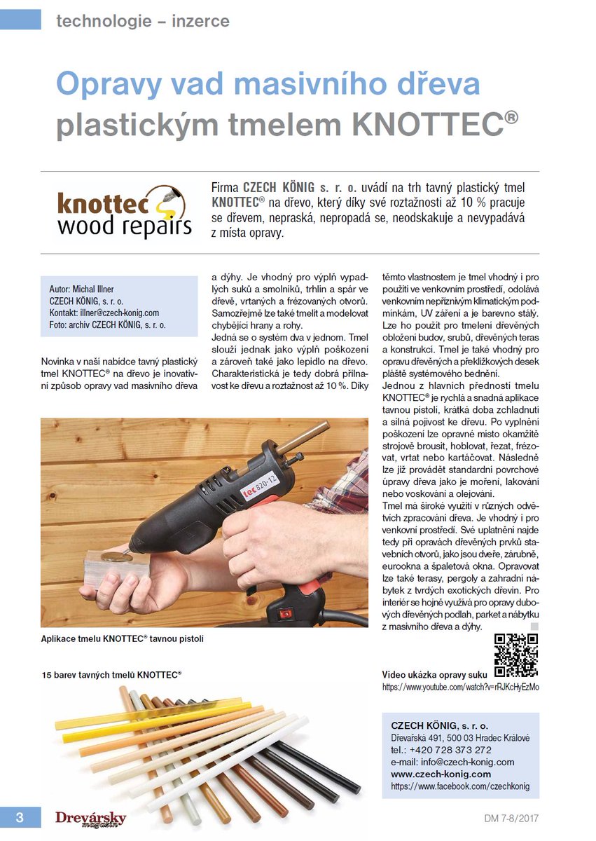 CZECH_KONIG's tweet photo. Tavný plastický tmel KNOTTEC na opravu suků ve dřevě #drevo #dřevo #suk #woodfiller #knottec https://t.co/3UfZLIuUFn