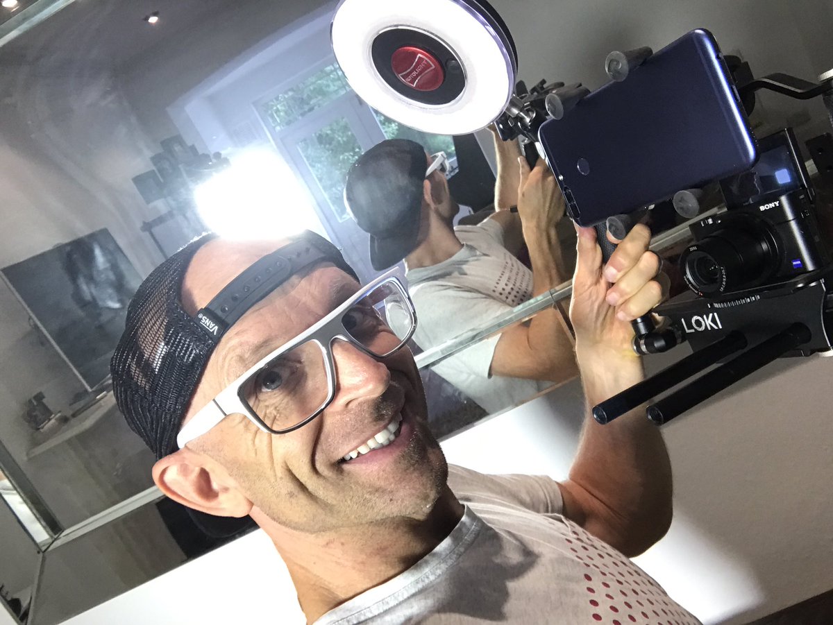 JasonBradbury's tweet photo. Filming a @Youtube video about the rig at the centre of most of our shoots? Ultimate Selfie rig? Find out soon! https://t.co/GklMNHZ2Df