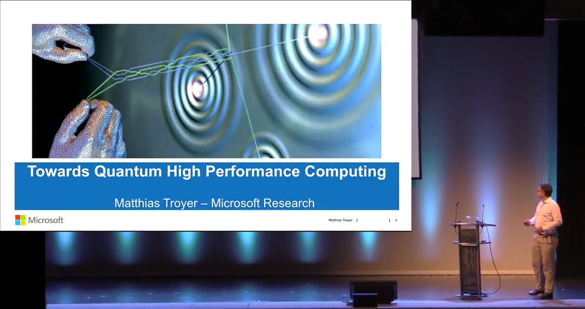 PASC_Conference's tweet photo. Video of Matthias Troyer on "Towards Quantum High Performance Computing" during #PASC17 now online: https://t.co/OKRlr26wWu #HPC #QuantumHPC https://t.co/oSfLjwWPRj