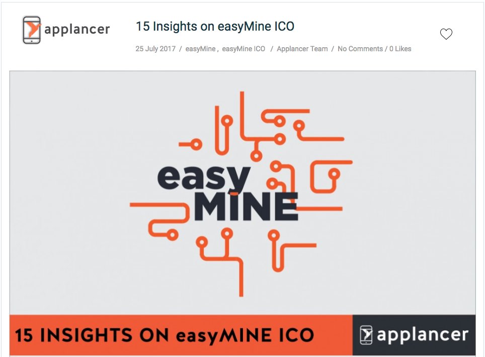 easymineio's tweet image. 15 Insights on #easyMine #ICO

applancer.co/blog/15-insigh…