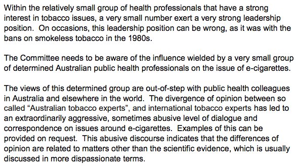 Clive_Bates's tweet photo. Watch out "so-called Australian tobacco control experts", Steve Woodward sees right through you.
https://t.co/t0pVfij4tI https://t.co/lfI5QnLMY1