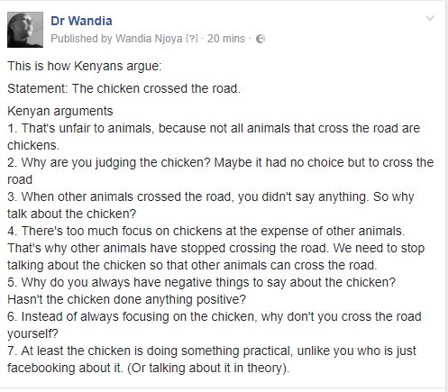 wmnjoya's tweet photo. How Kenyans argue https://t.co/bPDtxbRZMM