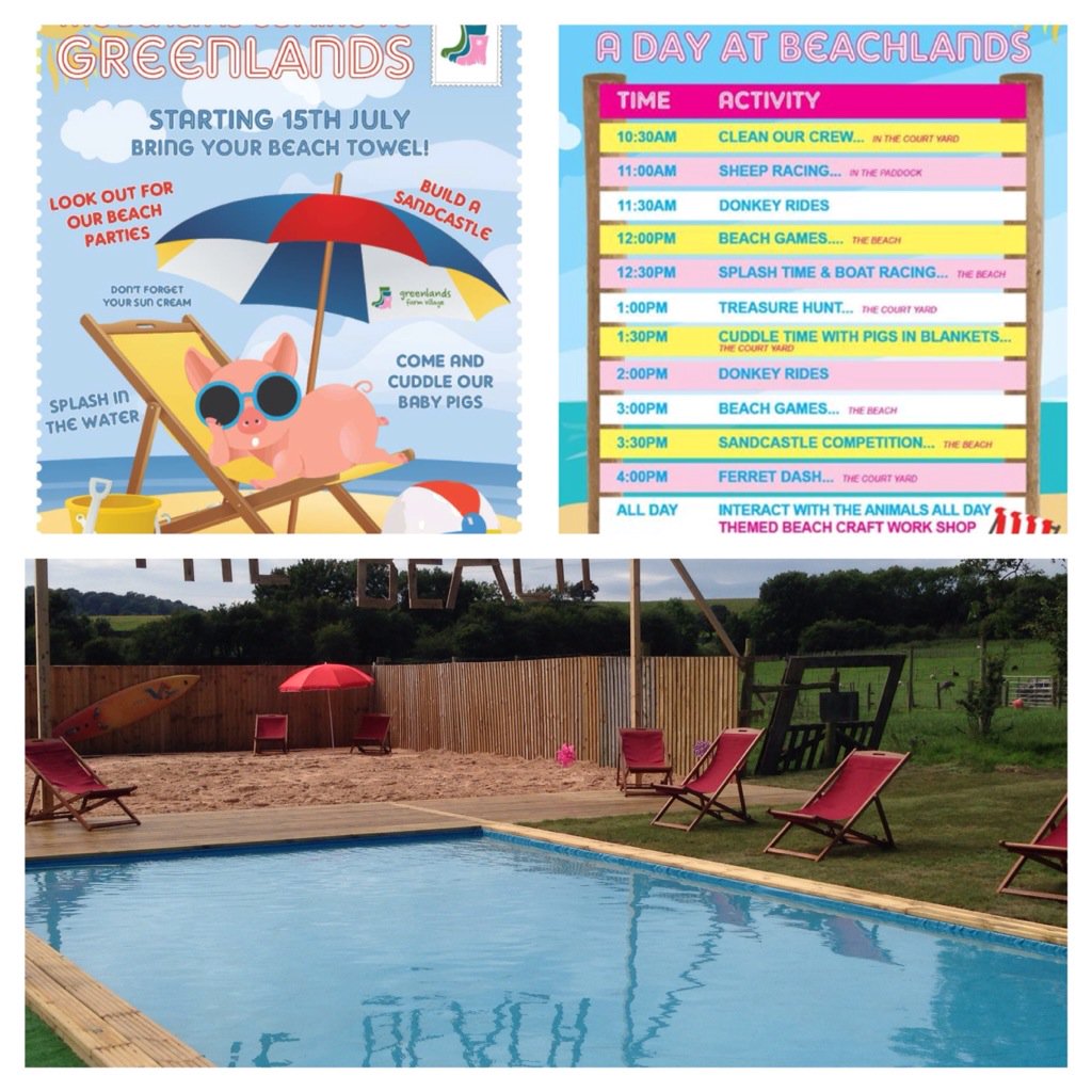 The Beach <a href="/GreenlandsFarm/">Greenlands Farm</a> this summer holidays. Full day of fun for all the family #summerholidays  #family