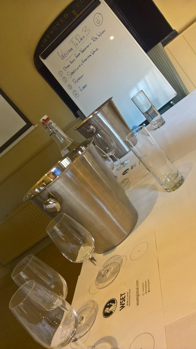 fineclaret's tweet photo. Good luck to candidates in todays #wset level 2 final day. @WSETglobal @ampsfinewines #WSETL2 #wine #wineeducation https://t.co/Mb6fHz7Arj