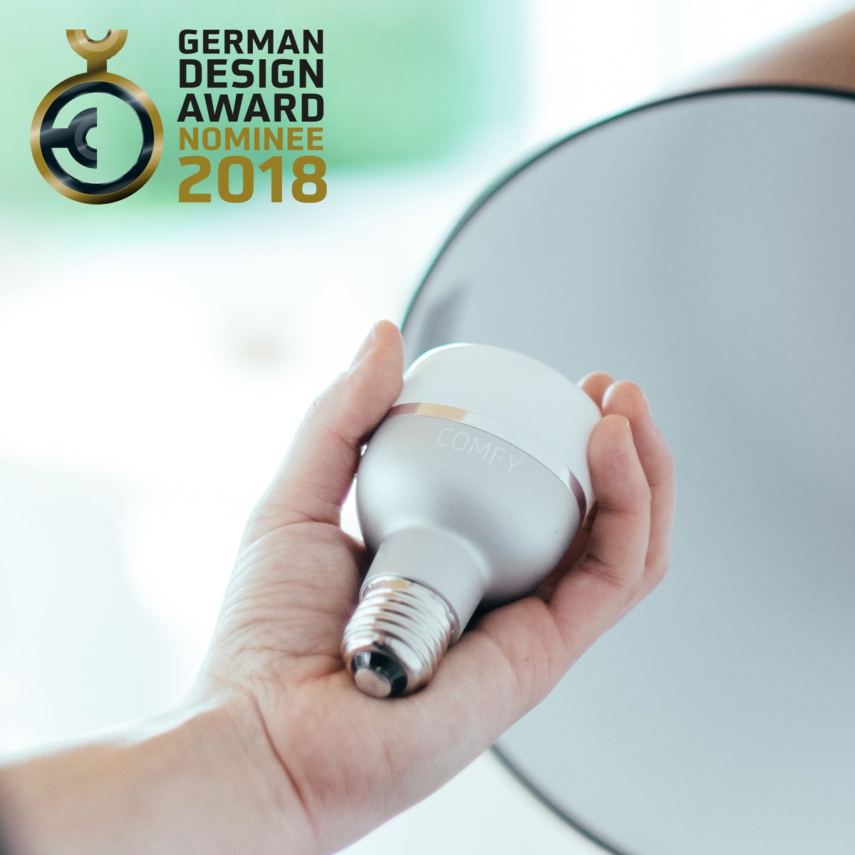 comfylight's tweet photo. Wir freuen uns sehr, dass wir für den German Design Award 2018 nominiert sind.
#gdn2018 #smarthome #comfylight #smartbulb #iot #tech https://t.co/0F4XpKMI6e