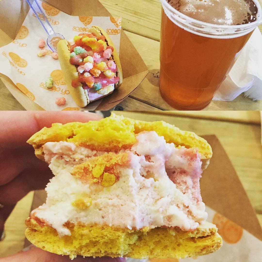 GRUBMCR's tweet photo. 🚨MENU ALERT🚨

This is not a drill! It's time for the return of @scoopup3! Purveyors of the best ice cream sarnies everrrr! 
This Saturday! https://t.co/GFOrn4Je5i