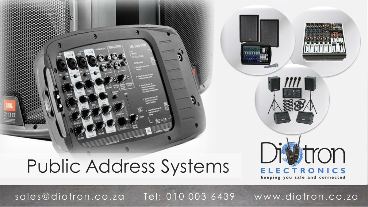 diotronelec's tweet photo. Contact @@diotronelec with your PA system requirements. #pasystems #diotron #diotronelectronics  #portablepasystems #fixedpasystems https://t.co/WdT85sICp5