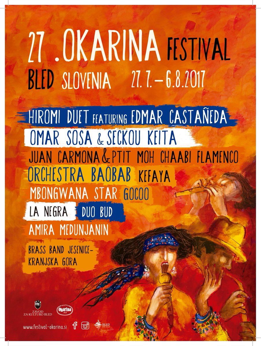 La Negra en el Okarina Fest de Eslovenia #lanegra #colores #okarinafestival #gira