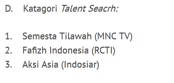 obay_ngobeys's tweet photo. .@BertilawahMNCTV MASUK NOMINASI DI #ASR2017 OLEH @KPI_Pusat + @Dakwah_MUI - TALENT SEARCH
CC @MCholidi89 @Official_MNCTV https://t.co/ZR4l6ZMkvC