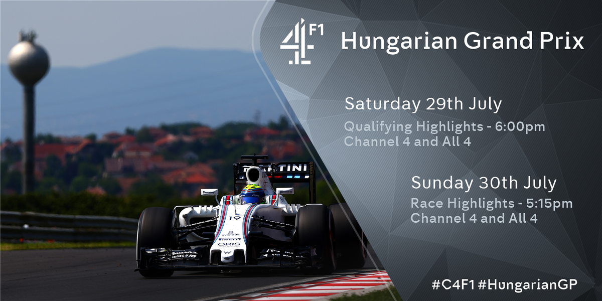 Channel 4 F1 It S The Last Race Before The Summer Holidays This Weekend Here Are Our On Air Times For The Hungarian Grand Prix On Channel4 C4f1 T Co Zpznm2j44i