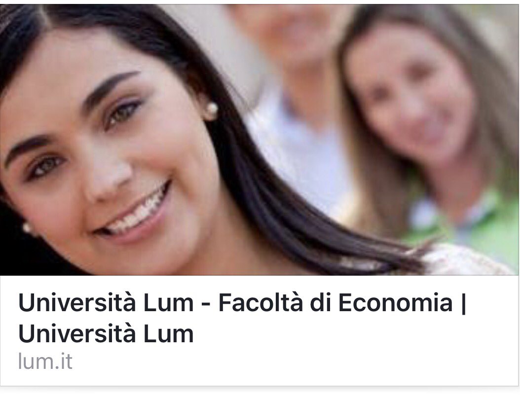 Sono aperte le iscrizioni ai corsi di laurea #LUM. Sul sito tutte le informazioni utili!