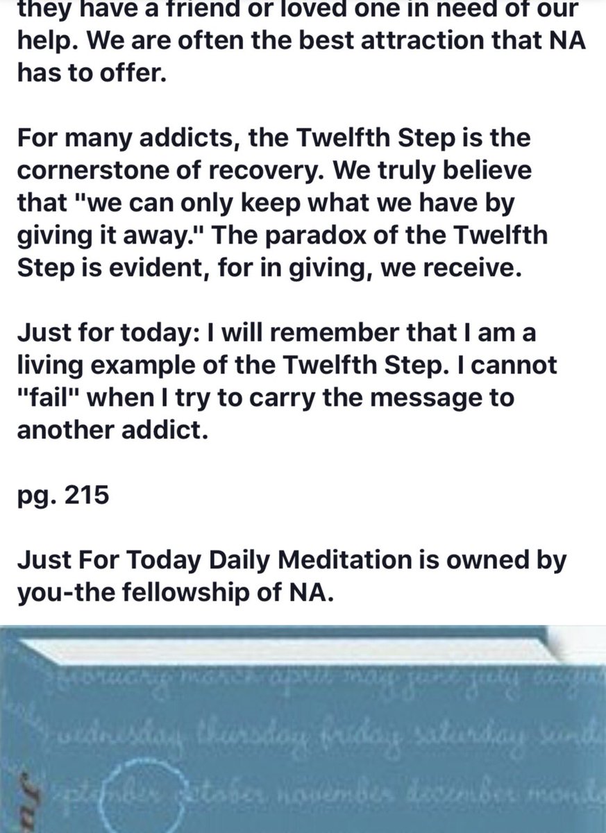NAliterature's tweet photo. #justfortoday #JFT #narcoticsanonymous #NA #justfortodayjuly25 https://t.co/82pdyOQ6rT