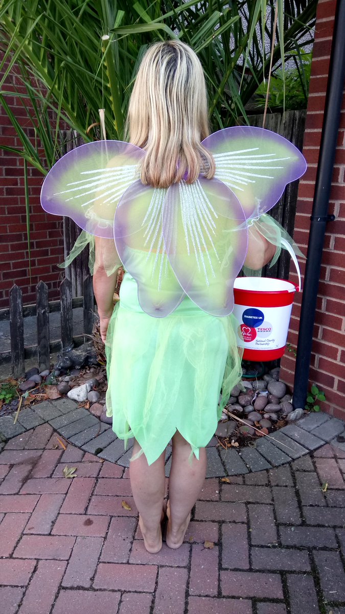 Day 47:-I'm Tinkerbell(where's Peter pan) #108daysfancydress #Tesco #bhf #diabetes #tinkerbell #fundraising #fairy justgiving.com/joanne-payne21