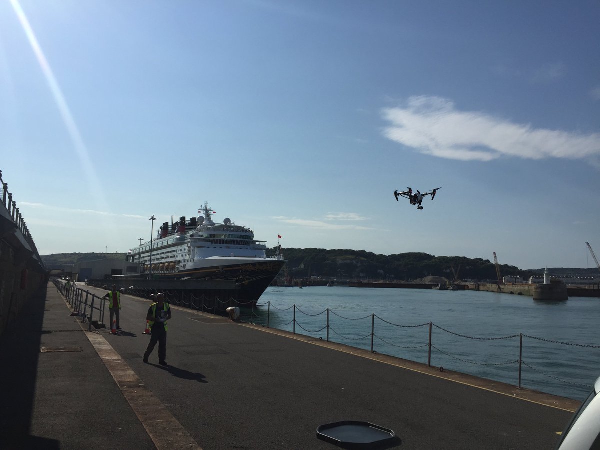 Geocast's tweet photo. Drone filming for Disney cruise https://t.co/Y32IJVMX8T