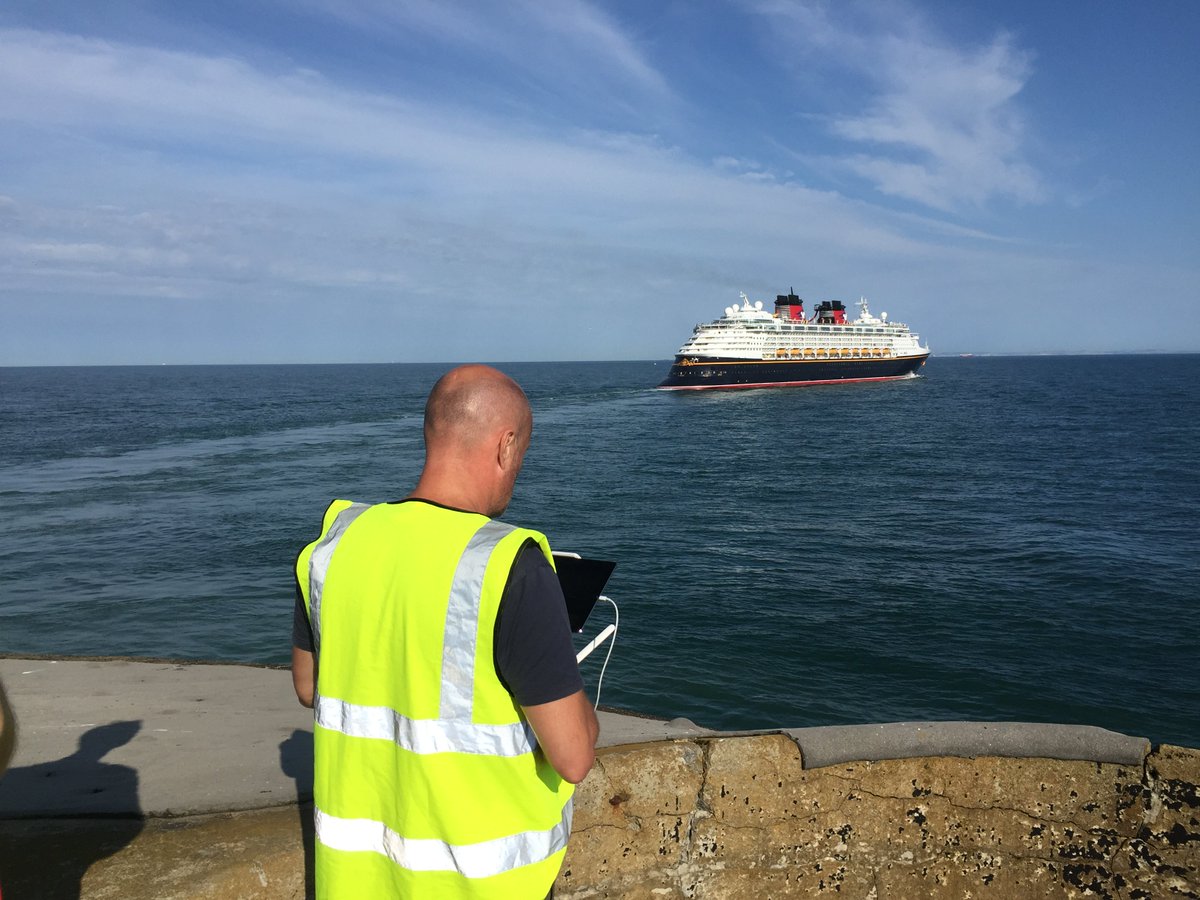 Geocast's tweet photo. Drone filming for Disney cruise https://t.co/Y32IJVMX8T