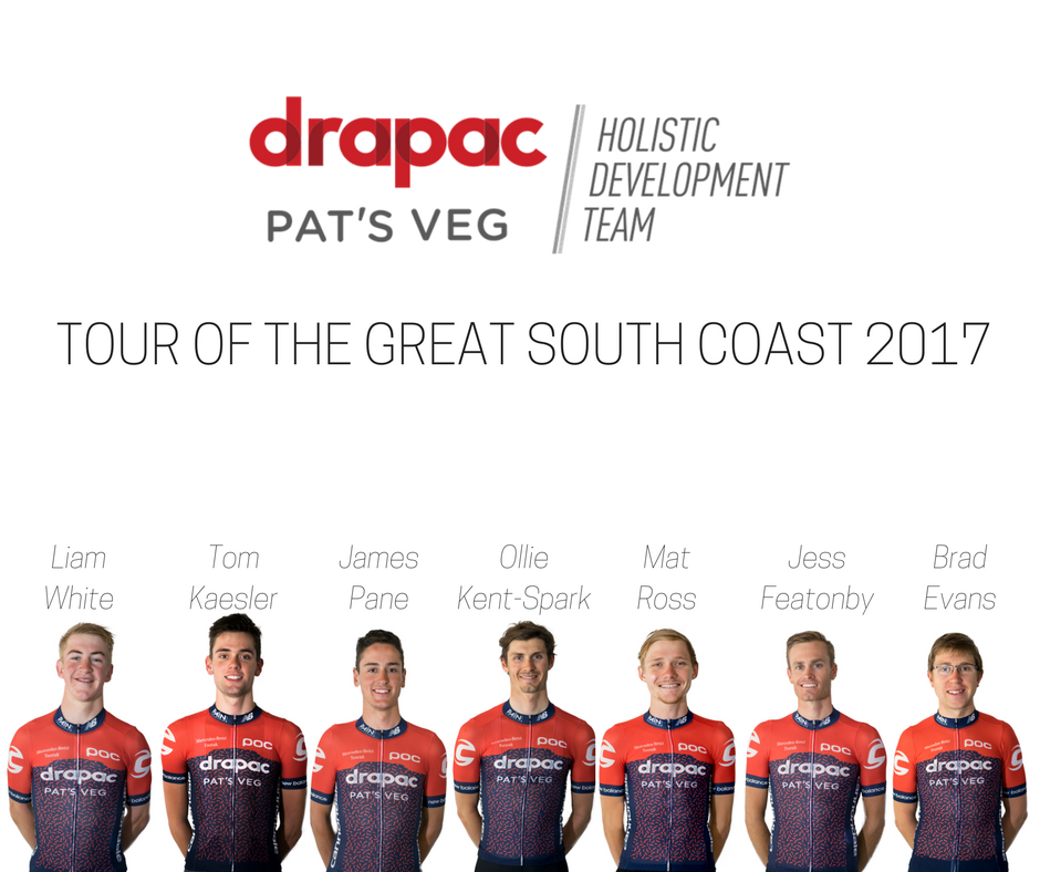 Our team for the 2017 Port of Portland-Fulton Hogan Tour of the Great South Coast  #NRS17 #ToGSC17