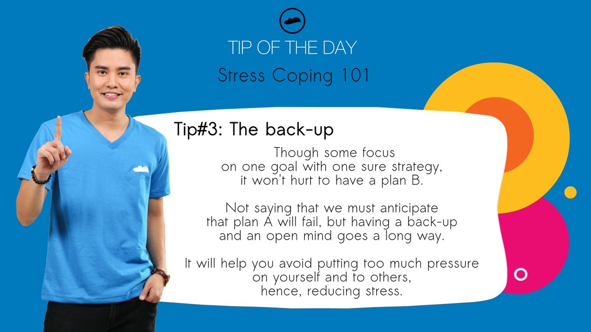 cloud_staff's tweet photo. #CSTip Stress Coping 101
Tip#3: The back-up
Having a back-up and an open mind can go a long way. https://t.co/7iSejOlQXd