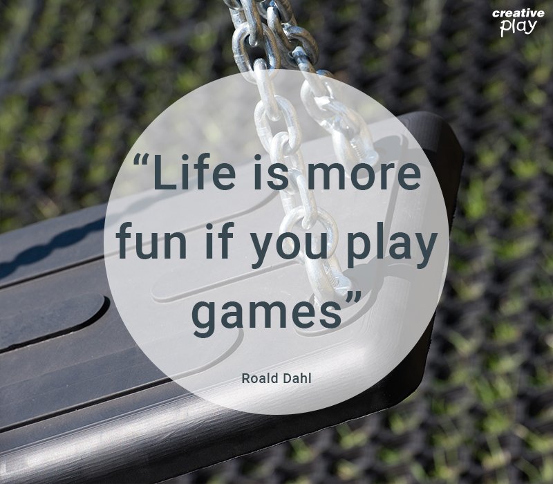 CreativePlayUK's tweet image. "Life is more fun if you play games" We agree with you #RoaldDahl! Especially now it's the beginning of the #SummerHolidays