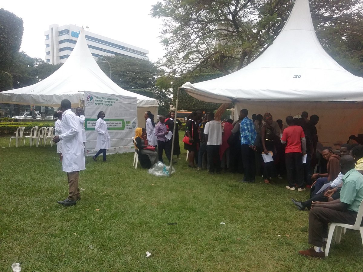 Started off with offering free Hepatitis B screening and vaccination in the city centre of Kampala #EliminateHepatitisB by 2030