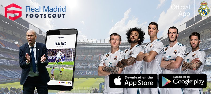 realmadriden's tweet photo. 📱😃⚽️
Have you joined @RMFootscout yet? 
Download the new Official #RealMadrid app NOW!
👉 https://t.co/WOiWK0IXAm https://t.co/T4UKCF2GpG