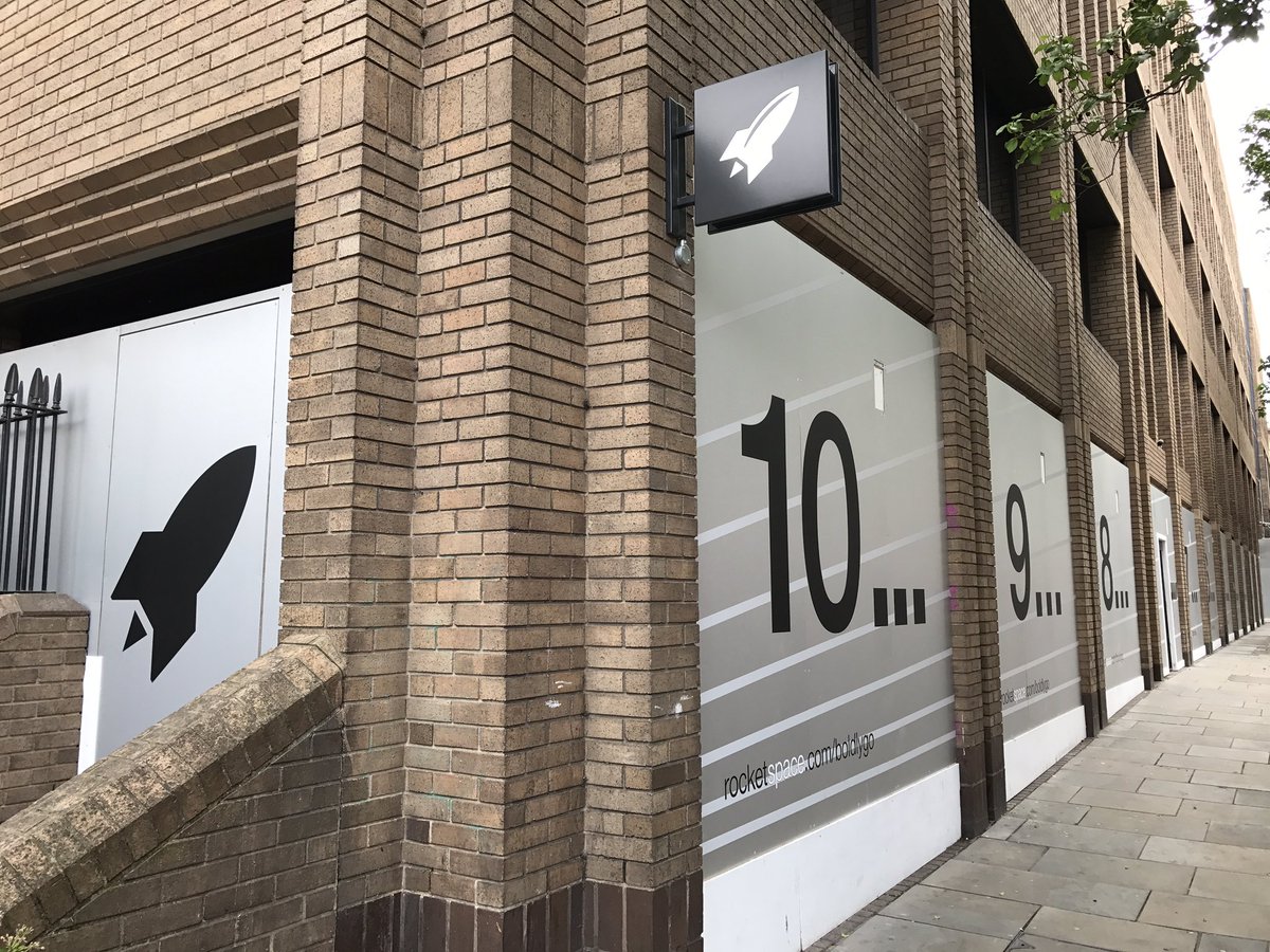 RocketSpace's tweet photo. The countdown is over — our campus for technology #scaleups in #London is open! https://t.co/qpBuZcvBu4 Help us spread the word! #techLDN https://t.co/B23y8uvVbz