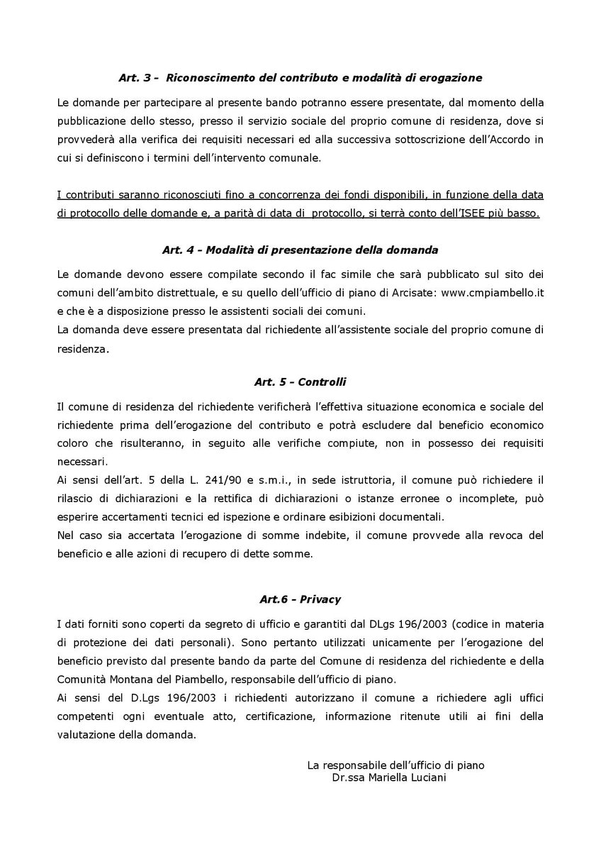 ComuneViggiu's tweet photo. BANDO EMERGENZA ABITATIVA 2017 https://t.co/StlArZfir3