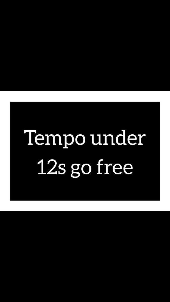 tempobonaccord's tweet photo. Tempo realise how expensive school holidays can be so for the remainder of the holidays under 12's now free of charge #timeforyou https://t.co/8S5w4YBOas