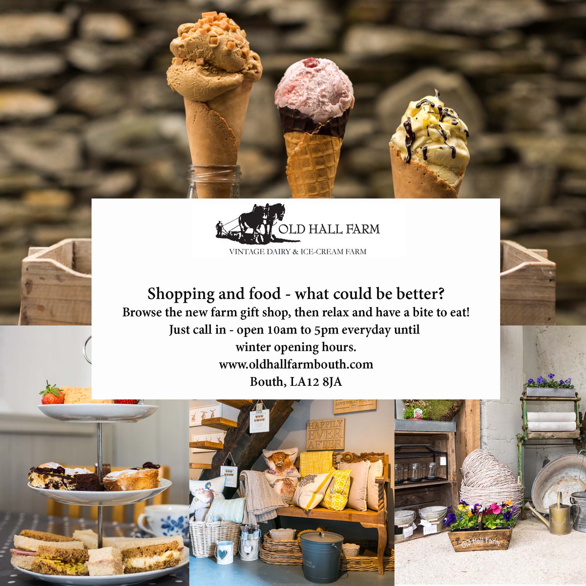 OldHallFarm1's tweet photo. #shopping #cumbria #lakedistrict #icecream #farmlife #cumbriafarm #daysout #giftshop https://t.co/ase5YVxqUb