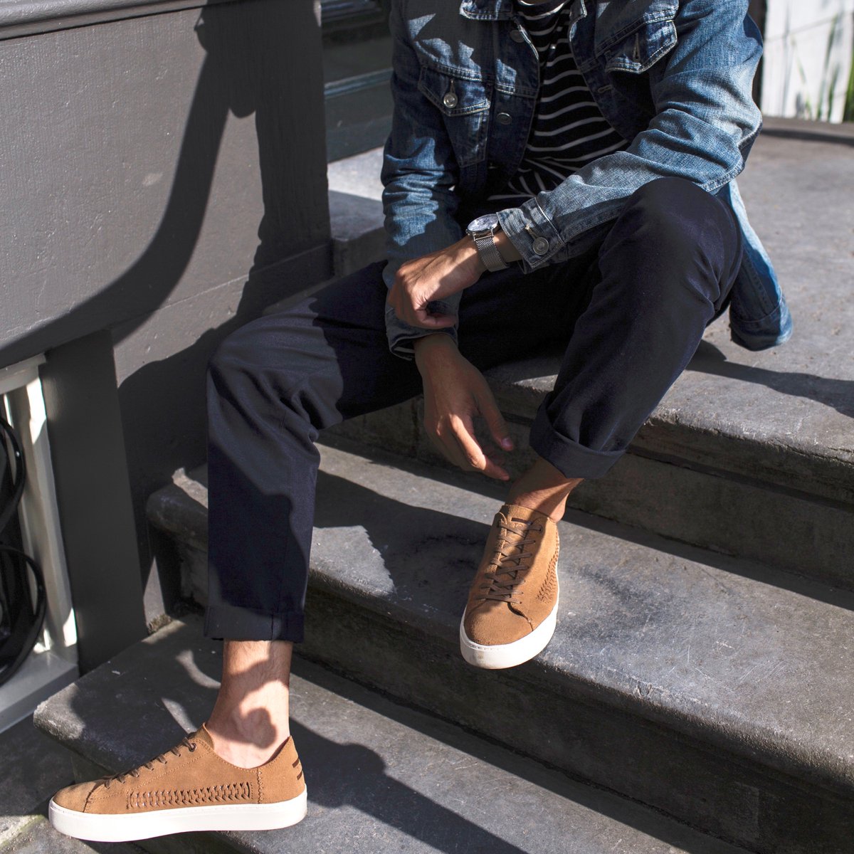 TOMSeurope's tweet photo. Head over to Amsterdam with @jordanbunker_, styling the new Men's Toffee Lenox Sneakers. #TravelTuesday https://t.co/NY5NC25BhA https://t.co/beysFXcSZ9