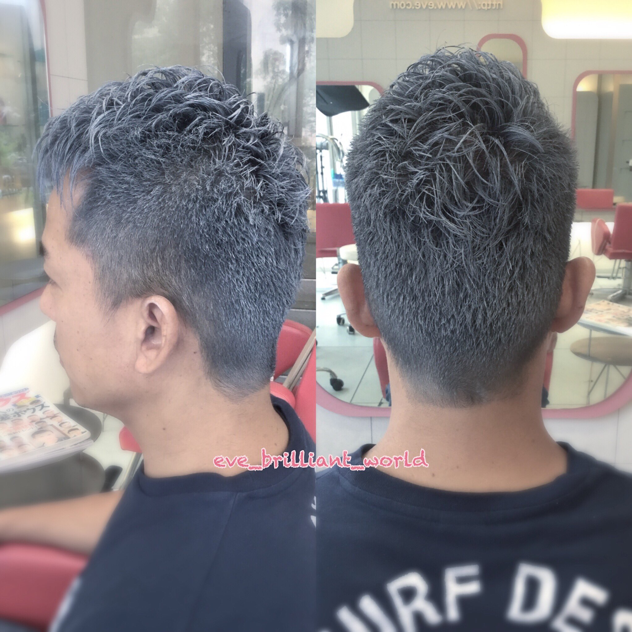 Eve Hair Works V Twitter メンズカット アップバング ベリーショート シルバーワックス ワイルド カッコイイ 吉川晃司 風 グレーヘア 舞鶴美容室 京都 美容院 イブブリリアントワールド イブ Evebrilliantworld Like4like T Co