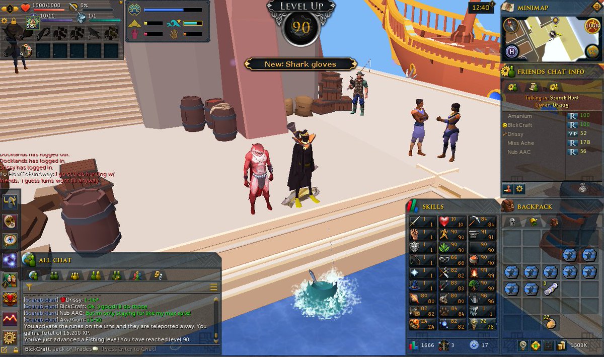 RsBlckCraft's tweet photo. 🐟 90 - F I S H I N G  🐟
#runescape #skiller #fishing #90goals @RsBlckCraft https://t.co/QGB35Tfe0G