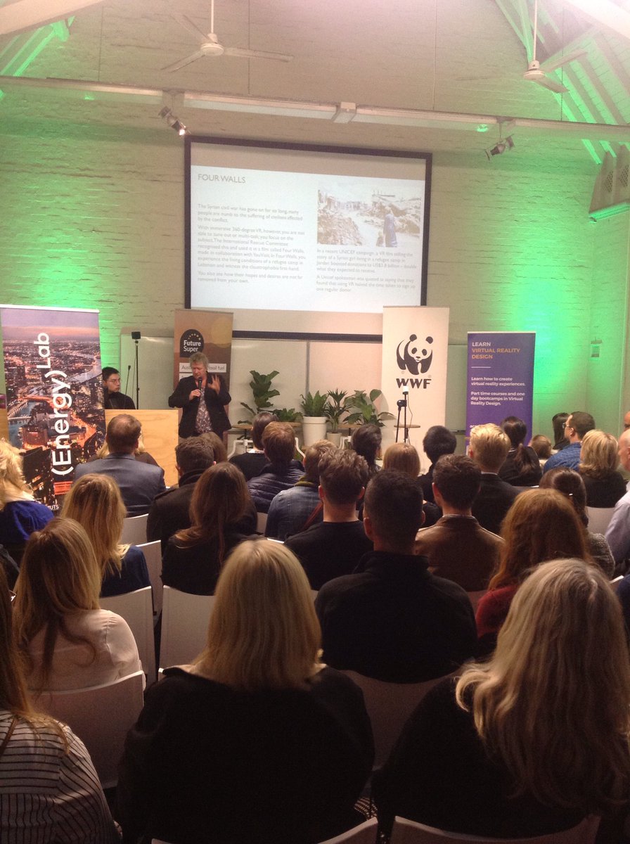 greenups's tweet image. Fantastic crowd here at @greenhouse_oz to find out if Augmented &amp;amp; Virtual Reality is Planet Saving Tech. #greenhouselive