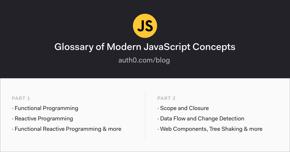 auth0's tweet photo. Stay ahead of the #frontend curve with the Glossary of Modern #JavaScript!
📖 ⤴️ 🚀

1️⃣ https://t.co/ZVIEB3xDD5 

2️⃣ https://t.co/GFOAwRWfcP https://t.co/3eD21sbORN