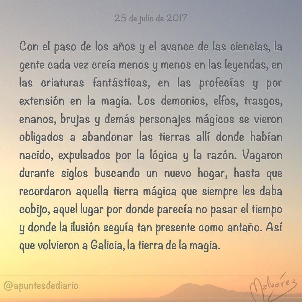 apuntesdediario's tweet photo. 📝25 de julio de 2017
📔: #MicrocuentoZ
#️⃣: #DíaDeGalicia #fantasía #galicia #leyendas
#microcuento #microrrelat… https://t.co/iJFkoz7Bkr https://t.co/eWFATVXFHI