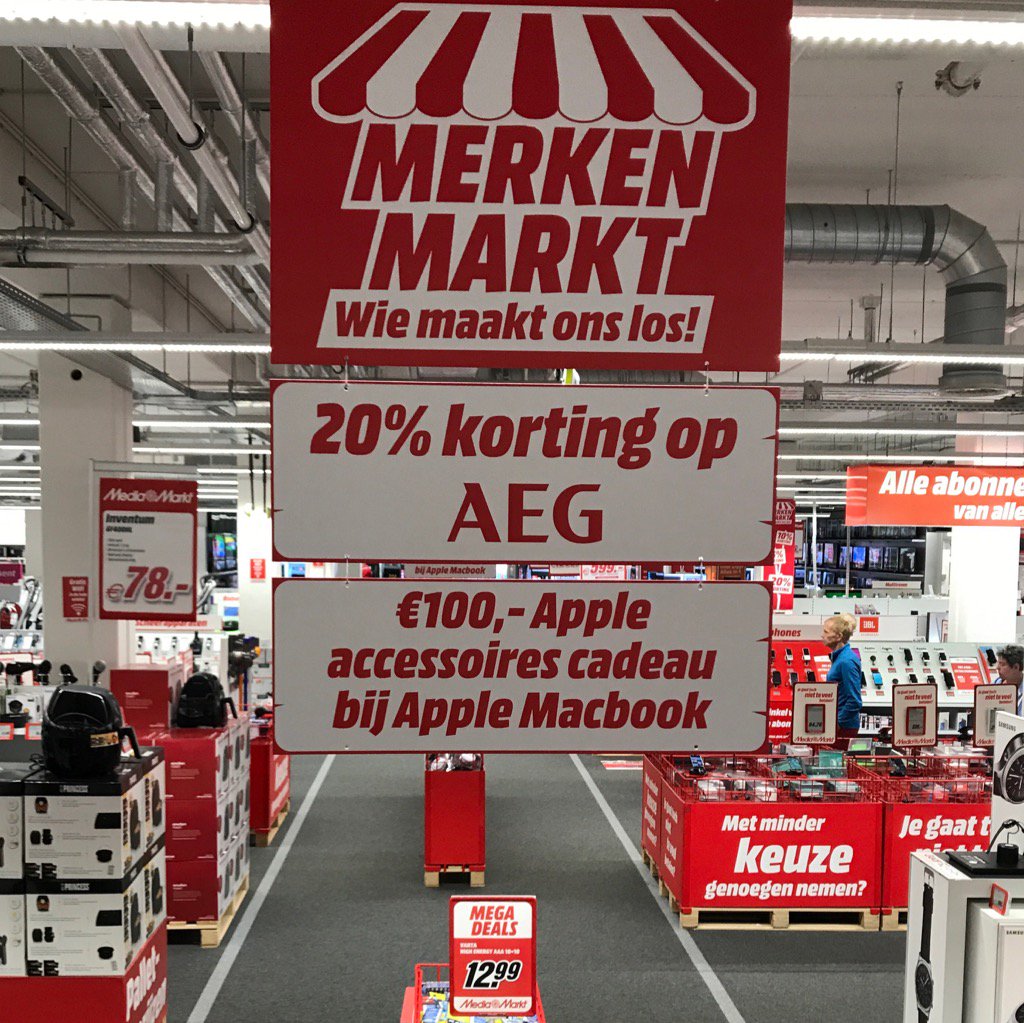 MediaMarkt_ALK's tweet photo. Vandaag zijn de merken #AEG en #Apple on ee uitverkoop! #merkenmarkt. Kijk op https://t.co/j6BlDfR0NG voor meer info https://t.co/cqJsP7rs6S