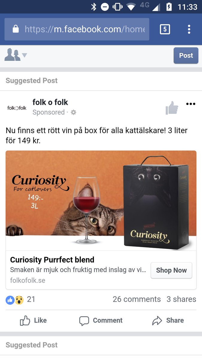 TokyoLight's tweet photo. När detta är den riktade reklamen jag får på Facebook. #crazycatlady #purrfect https://t.co/VRqe4p9b9w