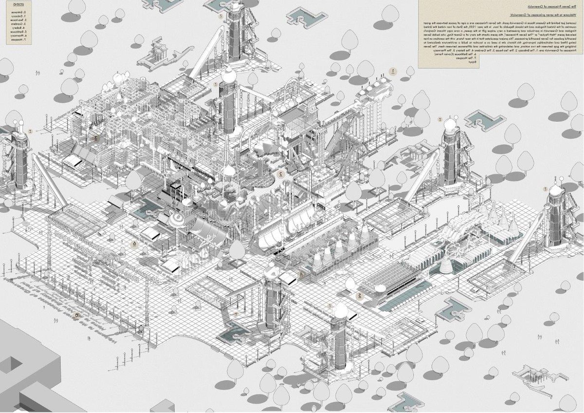 RIBAJ's tweet photo. These colourful detailed drawings by Aryan Tehrani from @RSHParchitectshave been shortlisted in #eyeline2017. In partnership with @AVRLondon https://t.co/YpP5ieb6l4