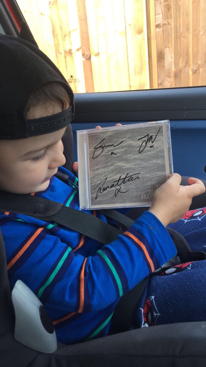 Got your signed copy of "the Flood flowers" ? forthope.lnk.to/TheFloodFlower… our boy Nathan does!👇🏻🐣