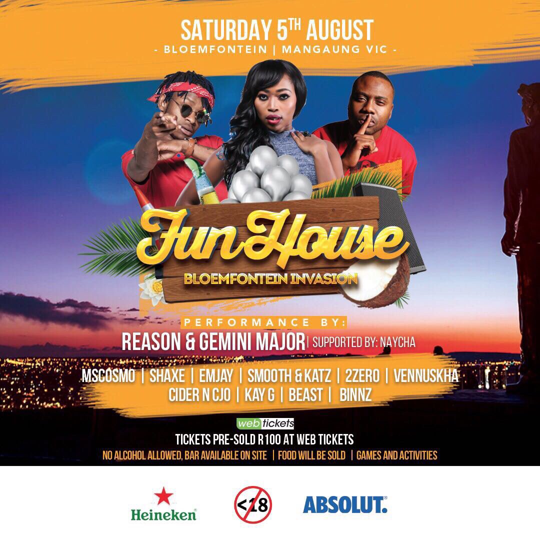 FunHouse_SA's tweet photo. All roads lead to our fave city Bloem for our 1st out of town party.. we so exited 😀😬#Funhousebloem https://t.co/zwM2O1aTzc