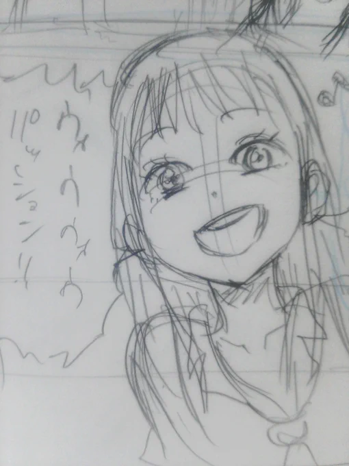 やっと下書き完成したぞい。大急ぎでペン入れせにゃ。 