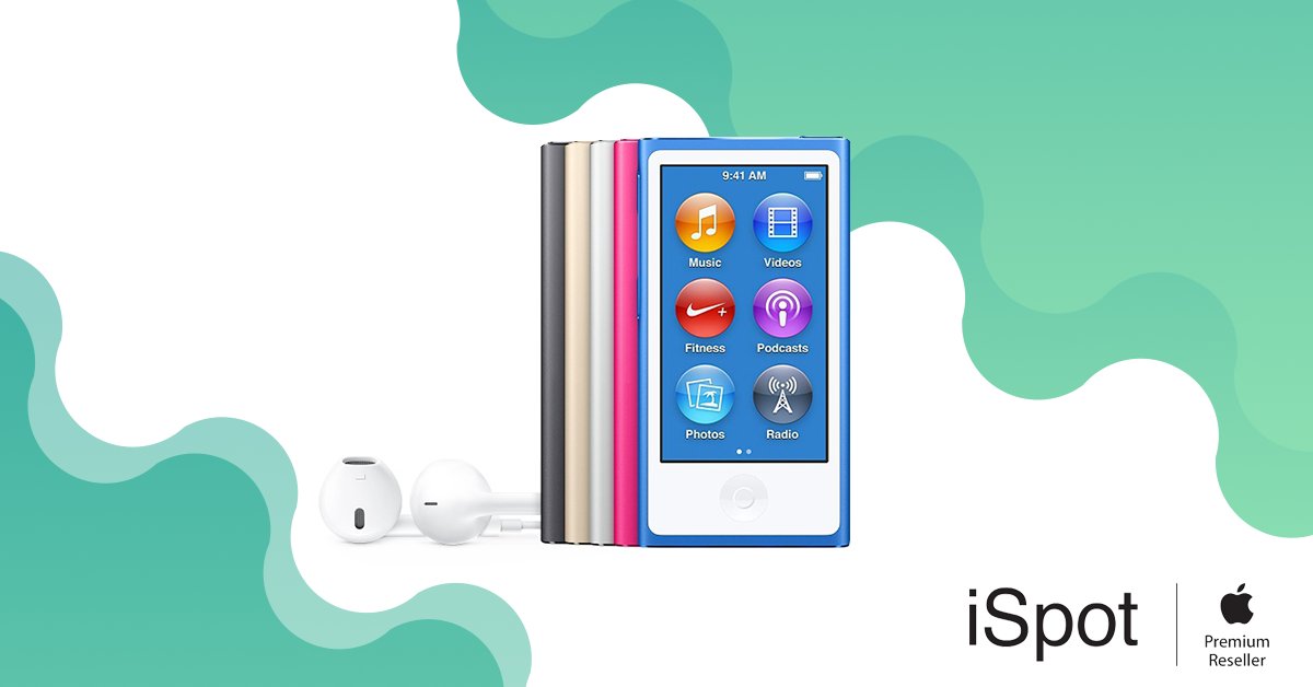 iSpotPL's tweet photo. Wybierz swój kolor iPoda. Nie wypadniesz nigdy z rytmu >>> https://t.co/5TJkL0Q4sH #ispot #ispotpl #ipod #ipodnano https://t.co/oJQvv6qKiK