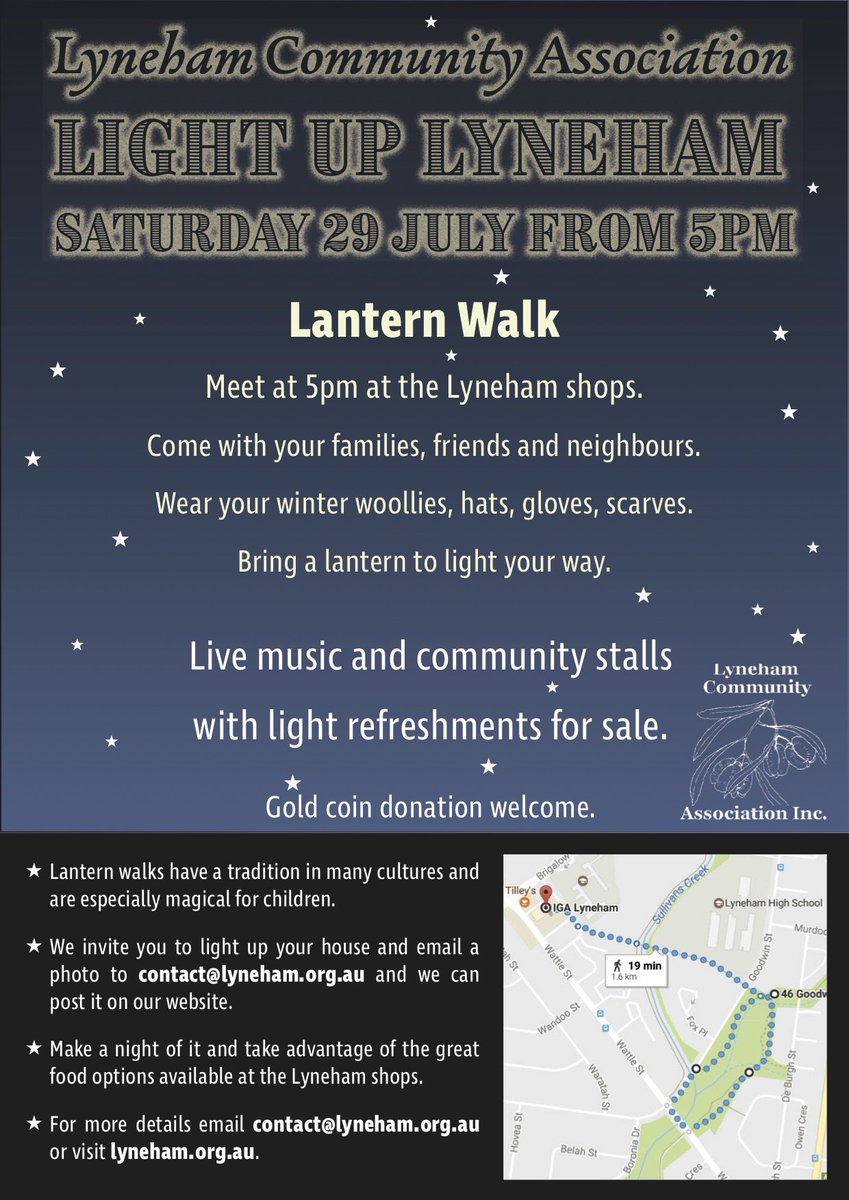 Chat with @ElizabethLeeCBR and <a href="/ShaneRattenbury/">Shane Rattenbury MLA</a> at #LightUpLyneham Sat 29 July at 5pm. <a href="/Lyneham_ACT/">Lyneham Community Association</a> shops. Stalls and live entertainment.