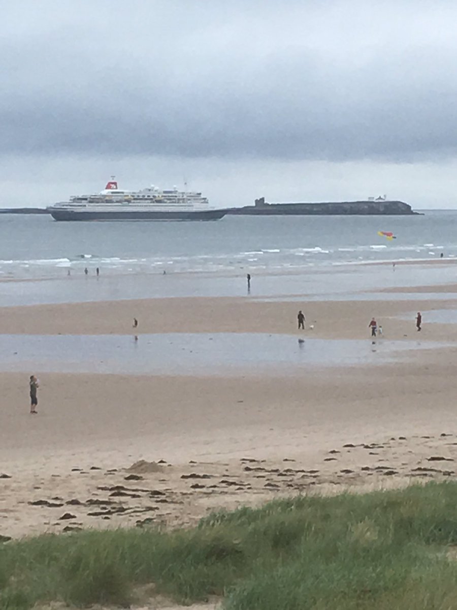 cycletourleader's tweet photo. Lovey to see @FredOlsenCruise #Boudicca passing #FarneIslands @alnwickgazette @NTNorthd_Coast @VisitNland @poowderhoose https://t.co/YO7pi2WJ93