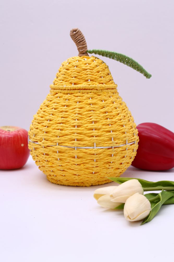 One of your five a day - our artisan-weave Pear Pot! 
Available now (£12) temerityjonesshop.com/artisan-weave-…