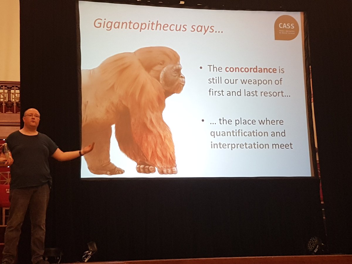 CorpusSocialSci's tweet image. ... and some final thoughts from Gigantopthecus! #CL2017bham