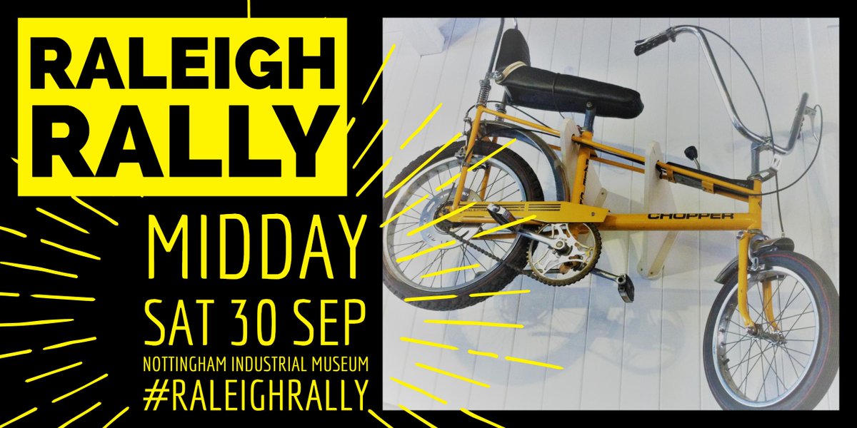 NottIndMuseum's tweet photo. Cycling enthusiasts, you don't have to have @RaleighBikes_UK #bikes to take part in #nottingham #raleighrally just love all things 2-wheeled https://t.co/ypggRNATwE