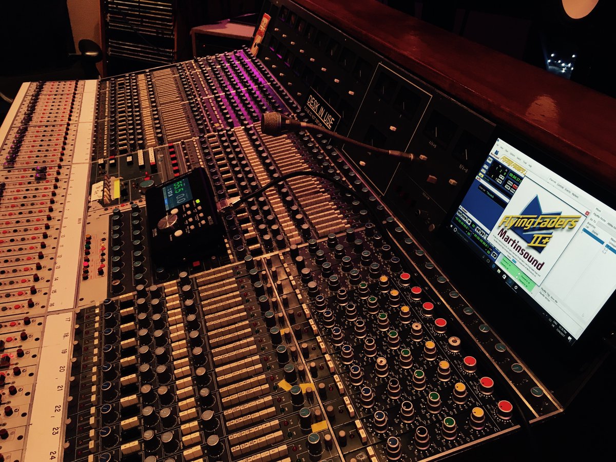 SnapStudiosUK's tweet photo. Goodbye to our trusty old 368 Windows 2 machine. Replaced by a tiny, modern computer with #Martinsound Flying Faders 2! #flyingfaders #neve https://t.co/A006Qe9sJQ