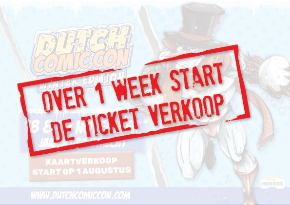 dutchcomiccon's tweet photo. Nog 7 dagen voor de ticketverkoop voor #DCC - Winter Edition van start gaat! #DCC #comiccon #DCCWE https://t.co/Q41d7VwZkf
