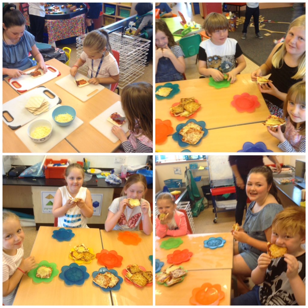 GLPrimary's tweet photo. Making and eating pizza! #funclub2017 https://t.co/hHlfvPcv5A