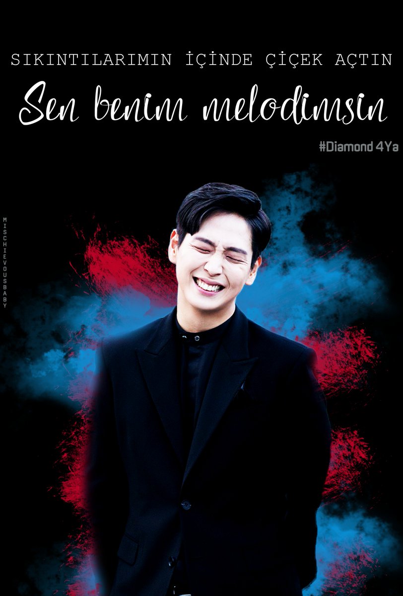 SenseiBaby94's tweet photo. "Sıkıntılarımın içinde çiçek açtın. Sen benim melodimsin" #BAP #Himchan #Diamond4Ya https://t.co/KtPqdZOl3n